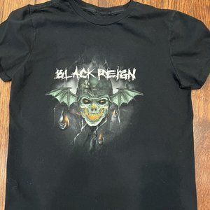 Avenged Sevenfold Shirt Mens Small Black Short Sleeve Black Reign Band Tee Music